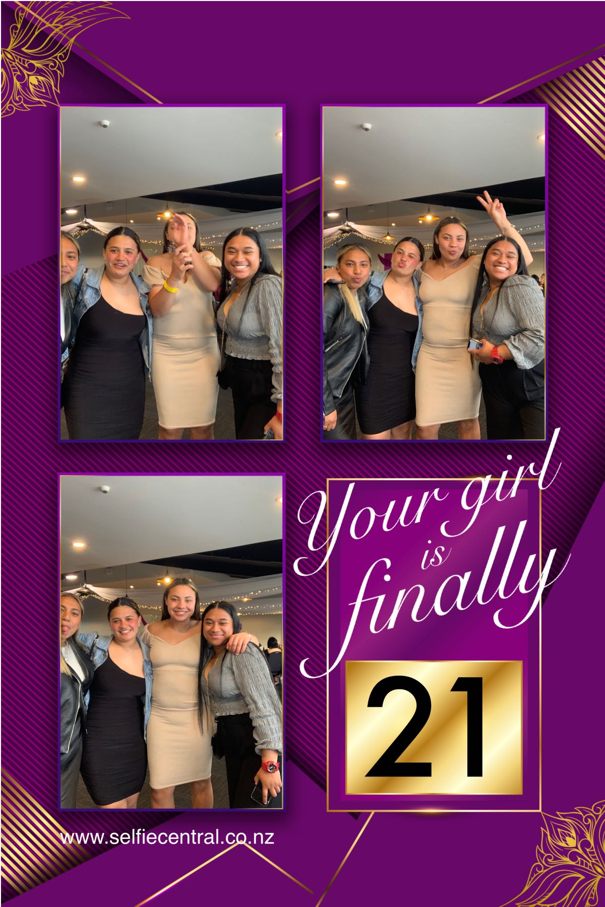 Your girl is finally 21 | View more photos from the event at gallery.photobooth.co.nz/u/SelfieCentral/Your-girl-is-finally-21